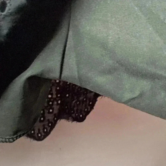 UNBRANDED WOMENS SIZE MEDIUM BLACK EYELET ROMPER DRESS BACK ZIPPER CLEAN - Picture 12 of 16